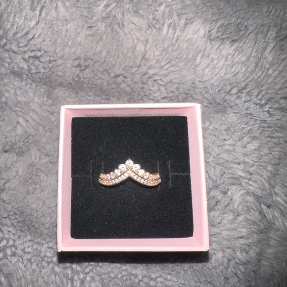 Pandora Princess Wishbone Ring Size 60 (9) - Picture 2 of 3